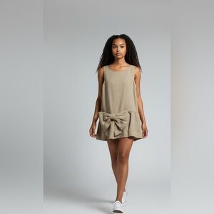 RED Valentino Tan Sleeveless Dress